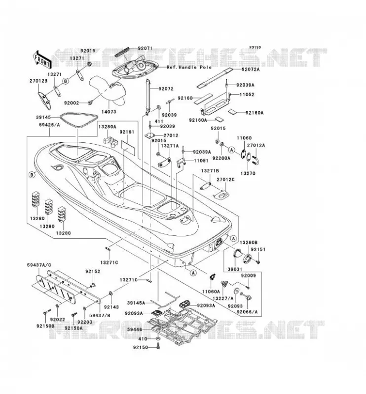 COVER Kawasaki JET SKI 1200 2005 JET SKI 1200 STX-R  JT1200-C2