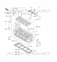 CYLINDER HEAD voor Kawasaki JET SKI STX 2010