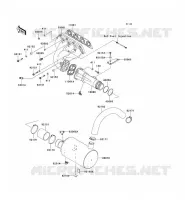 EXHAUST voor Kawasaki JET SKI STX 2010