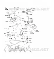 FRONT HULL PARTS voor Kawasaki JET SKI STX 2010