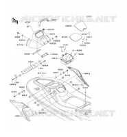 MIDDLE HULL PARTS voor Kawasaki JET SKI STX 2010