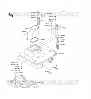 REAR HULL PARTS voor Kawasaki JET SKI STX 2010