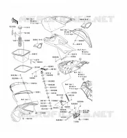 FRONT HULL PARTS voor Kawasaki JET SKI ULTRA 260X 2009