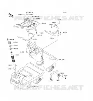 REAR HULL PARTS voor Kawasaki JET SKI ULTRA 260X 2009