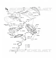 MIDDLE HULL PARTS voor Kawasaki JET SKI ULTRA 260X 2009