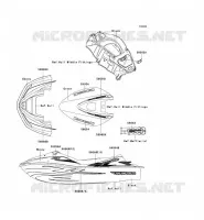 STICKER(GREEN) voor Kawasaki JET SKI ULTRA 260X 2009