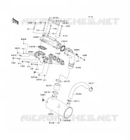 EXHAUST voor Kawasaki JET SKI ULTRA 260X 2010