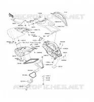 MIDDLE HULL PARTS voor Kawasaki JET SKI ULTRA 260X 2010