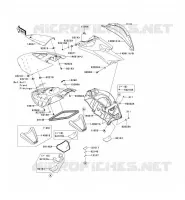 MIDDLE HULL PARTS voor Kawasaki JET SKI ULTRA LX 2010
