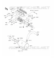 EXHAUST voor Kawasaki JET SKI ULTRA LX 2011