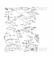 FRONT HULL PARTS voor Kawasaki JET SKI ULTRA LX 2011