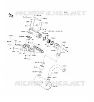 EXHAUST voor Kawasaki JET SKI ULTRA 300X 2011