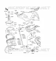 FRONT HULL PARTS voor Kawasaki JET SKI ULTRA 300X 2011