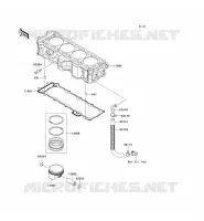 CYLINDER   PISTON  voor Kawasaki JET SKI ULTRA 300X 2013