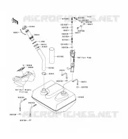 FUEL TANK voor Kawasaki JET SKI ULTRA 300X 2013