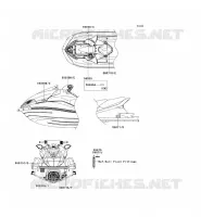 LABELS voor Kawasaki JET SKI ULTRA 300X 2013
