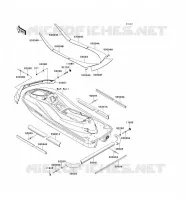 MOUSSE voor Kawasaki JET SKI ULTRA 300X 2013