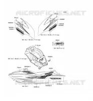 STICKER(GREEN) voor Kawasaki JET SKI ULTRA 300X 2013