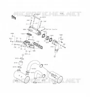 EXHAUST voor Kawasaki JET SKI ULTRA 310X 2015