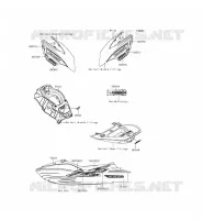 STICKER voor Kawasaki JET SKI ULTRA 310X 2015