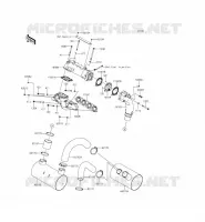 EXHAUST voor Kawasaki JET SKI ULTRA 310X 2015