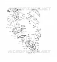MIDDLE HULL PARTS voor Kawasaki JET SKI ULTRA 310X 2015