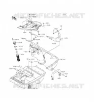 REAR HULL PARTS voor Kawasaki JET SKI ULTRA 310X 2015