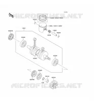 CRANKSHAFT   PISTON voor Kawasaki JET SKI ST 1995