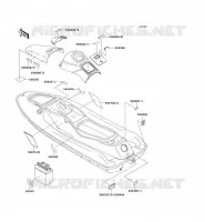 LABELS voor Kawasaki JET SKI ST 1995