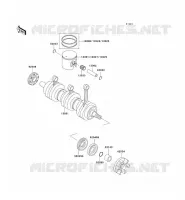 CRANKSHAFT   PISTON voor Kawasaki JET SKI 900 STX 2002