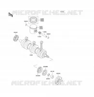 CRANKSHAFT   PISTON voor Kawasaki JET SKI 900 STX 2005