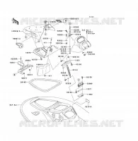 FRONT HULL PARTS voor Kawasaki JET SKI 900 STX 2005