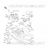 MIDDLE HULL PARTS voor Kawasaki JET SKI 900 STX 2005