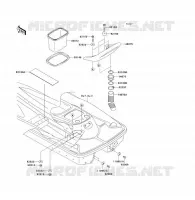 REAR HULL PARTS voor Kawasaki JET SKI 900 STX 2005