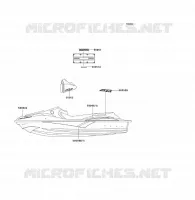 STICKER(WHITE) voor Kawasaki JET SKI 900 STX 2005