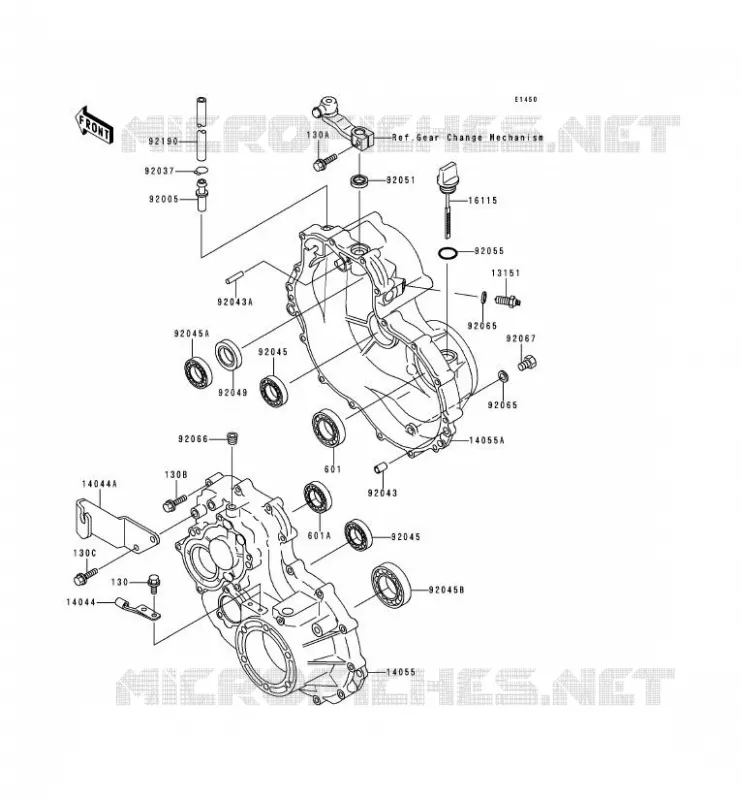 DRIVE SHAFT - FINAL GEAR Kawasaki SSV 300 1995 MULE 500  KAF300-B1