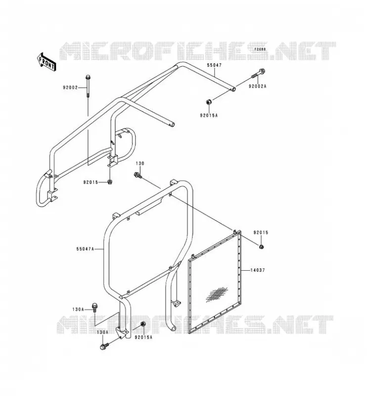 PROTECTION(S) Kawasaki SSV 300 1995 MULE 500  KAF300-B1