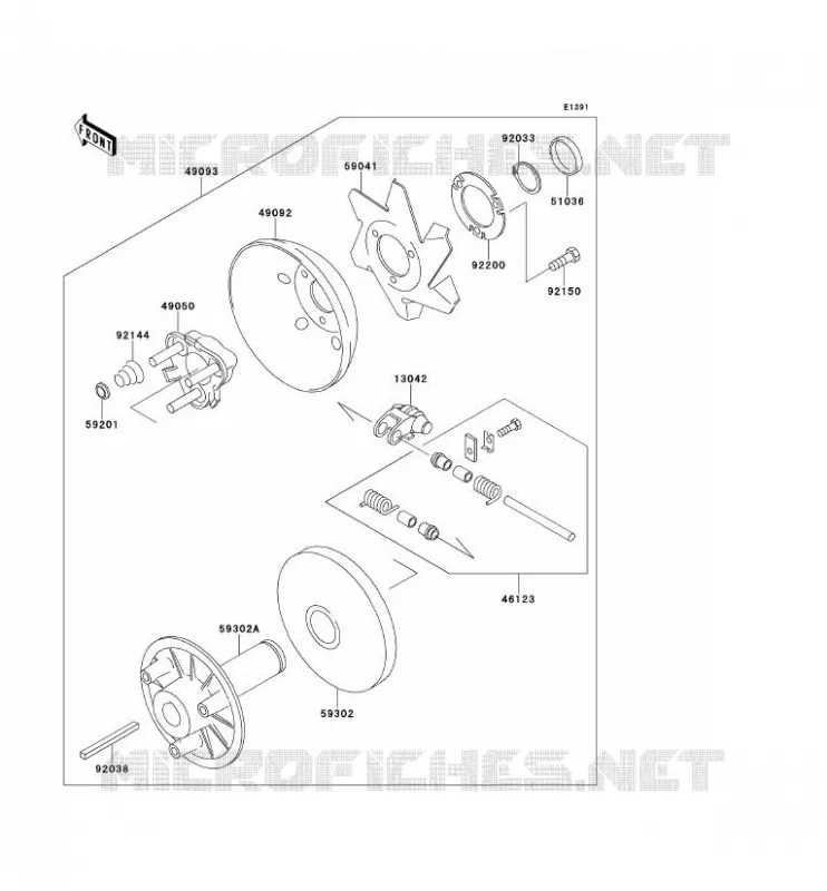 DRIVE CONVERTER Kawasaki SSV 300 no_year MULE 500  KAF300-B1