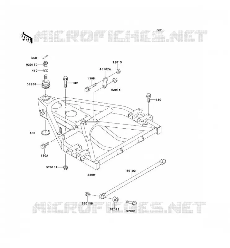 SWINGARM Kawasaki SSV 300 no_year MULE 500  KAF300-B1