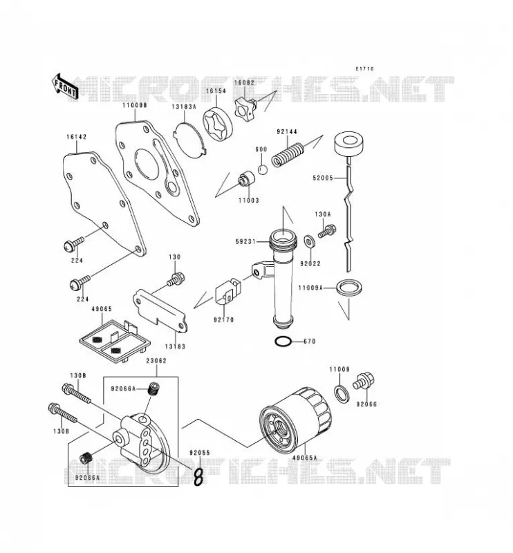 OIL PUMP Kawasaki SSV 300 1996 MULE 500  KAF300-B2