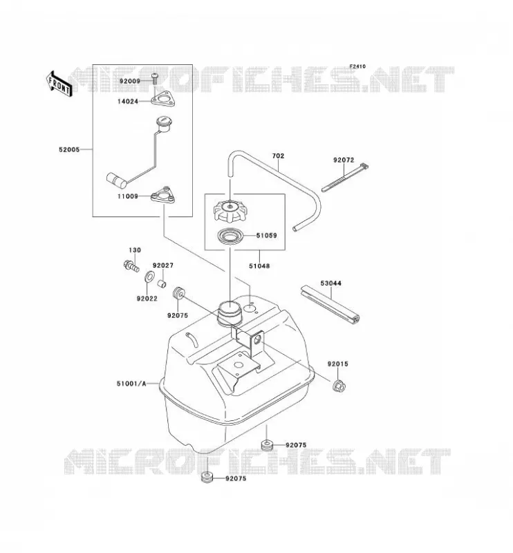 FUEL TANK Kawasaki SSV 300 no_year MULE 500  KAF300-B2