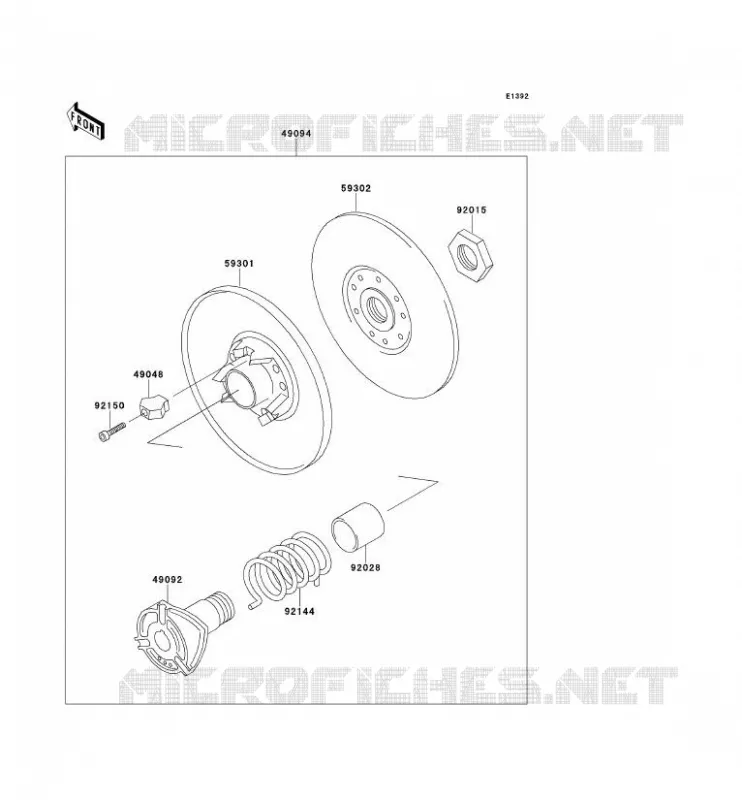 DRIVE CONVERTER Kawasaki SSV 300 1997 MULE 550  KAF300-C1