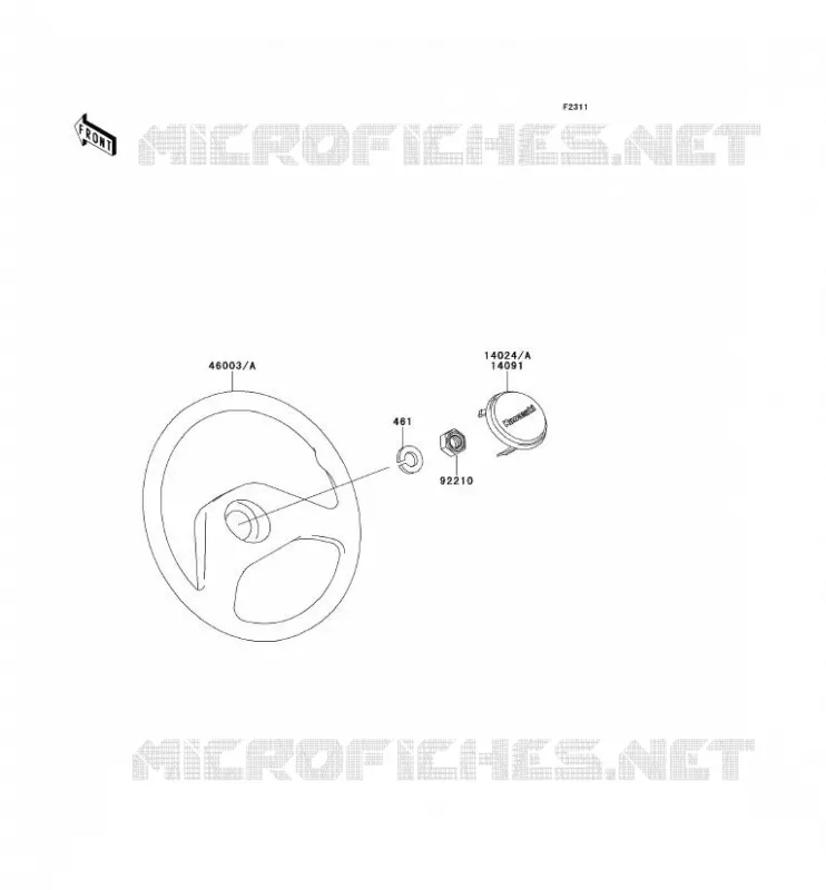 HANDLEBAR Kawasaki SSV 300 1997 MULE 550  KAF300-C1