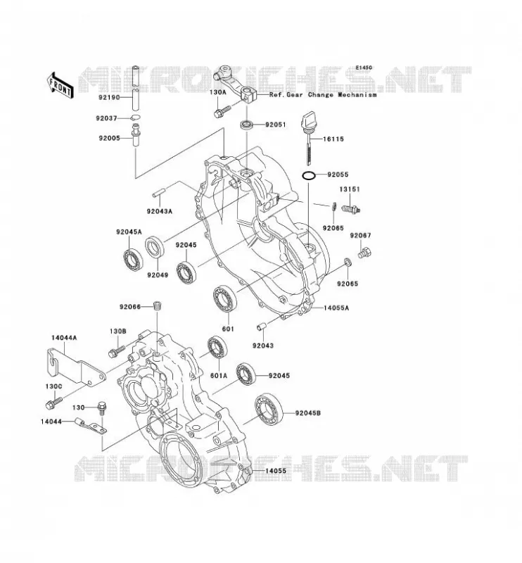 DRIVE SHAFT - FINAL GEAR Kawasaki SSV 300 no_year MULE 550  KAF300-C2