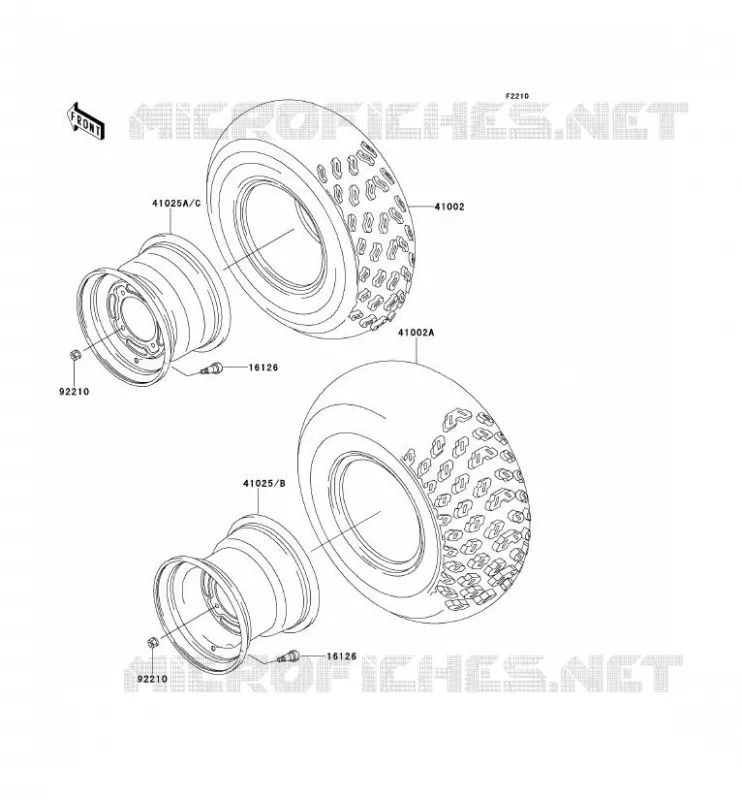 TIRES Kawasaki SSV 300 2000 MULE 550  KAF300-C4