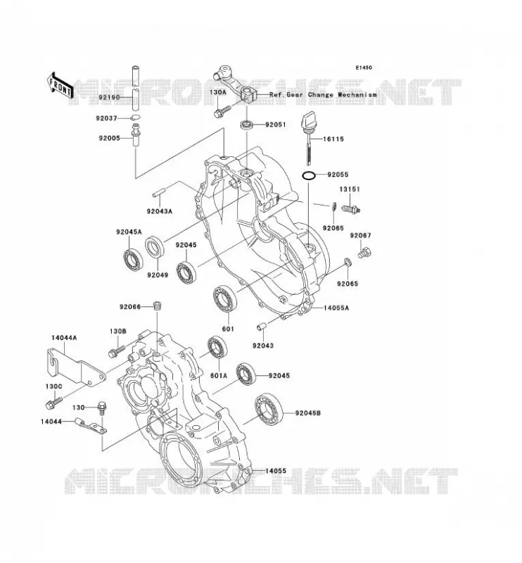 DRIVE SHAFT - FINAL GEAR Kawasaki SSV 300 no_year MULE 550  KAF300-C4