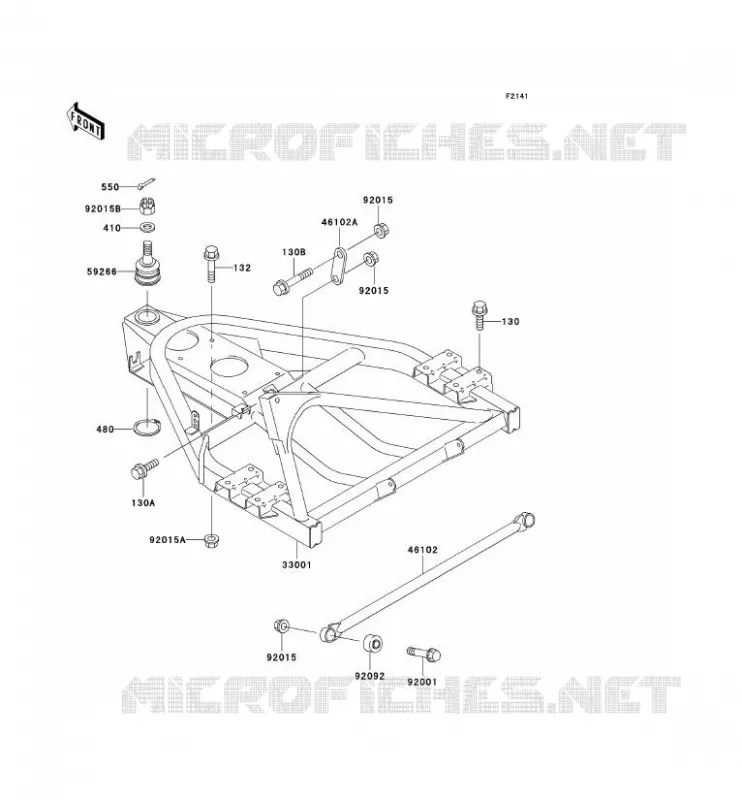 SWINGARM Kawasaki SSV 300 no_year MULE 550  KAF300-C4
