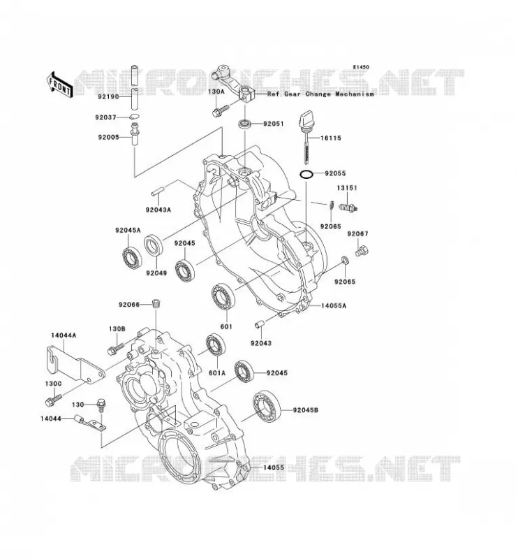 DRIVE SHAFT - FINAL GEAR Kawasaki SSV 300 no_year MULE 550  KAF300-C5