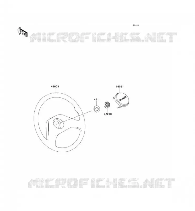 HANDLEBAR Kawasaki SSV 300 2003 MULE 550  KAF300-C6