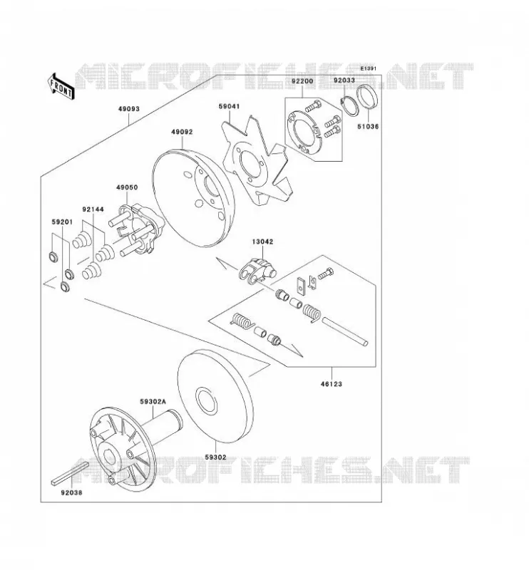 DRIVE CONVERTER Kawasaki SSV 300 no_year MULE 550  KAF300-C7